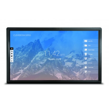 Ecran interactif tactile Android CleverTouch Pro 4K - 86" OTA Double-slot