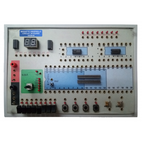 Maquette Universelle circuits intégrés DIP 18/28/40