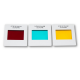 Lot de 3 filtres couleurs primaires