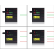 Laser multifaisceaux rouge et vert