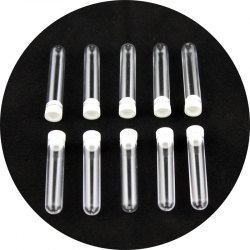 Lot de 10 éprouvettes pour spectroscope métal